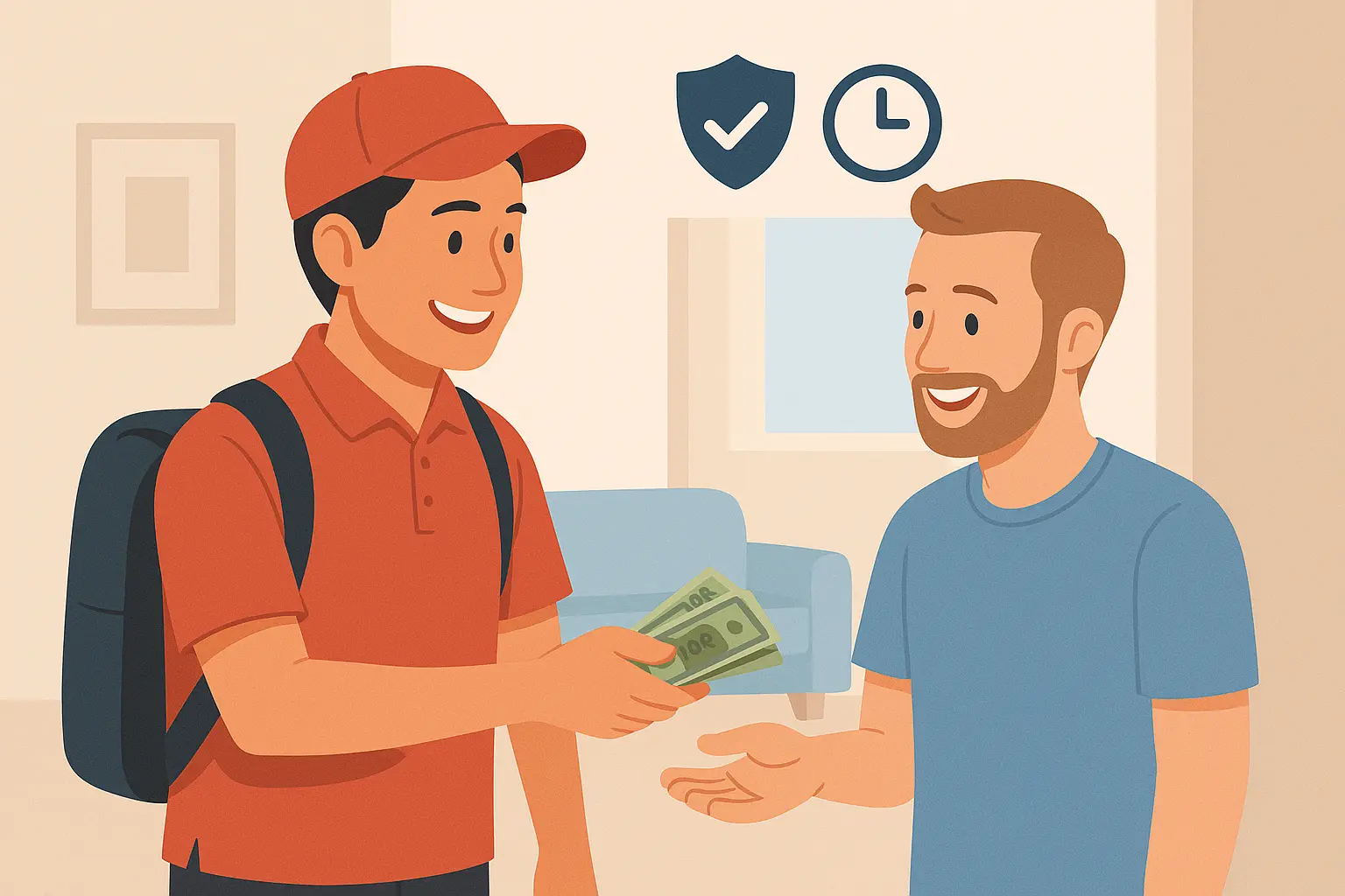 Deliver Cash to customer